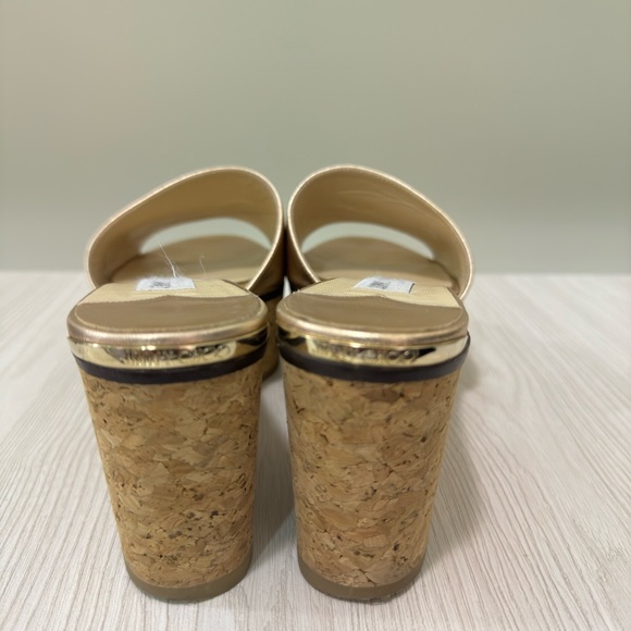 JIMMY CHOO CORK WEDGE SANDALS - Picture 5 of 7